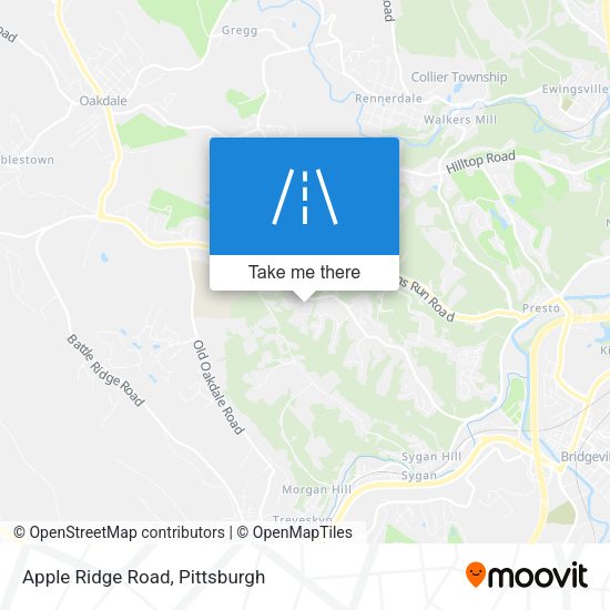 Apple Ridge Road map