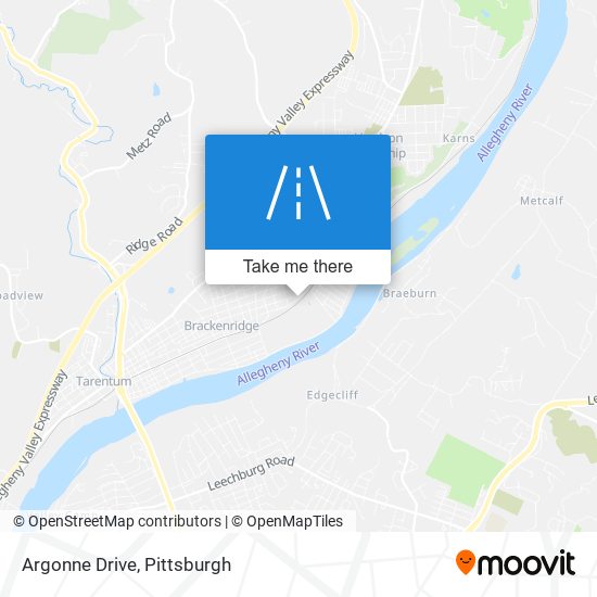 Argonne Drive map