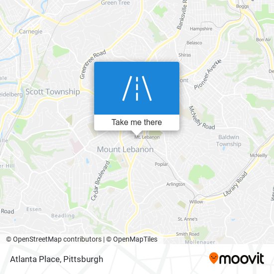 Atlanta Place map