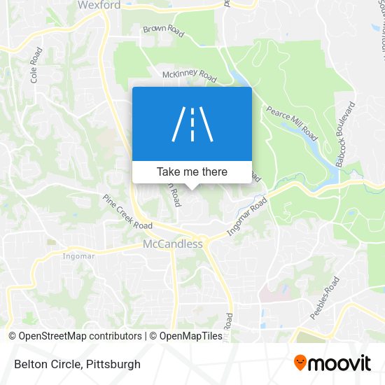 Mapa de Belton Circle