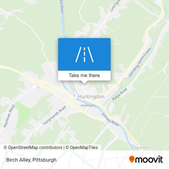 Mapa de Birch Alley