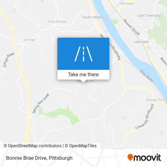 Mapa de Bonnie Brae Drive