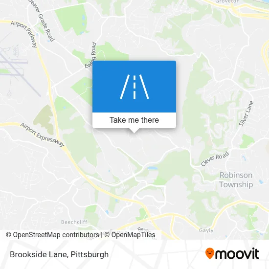 Brookside Lane map