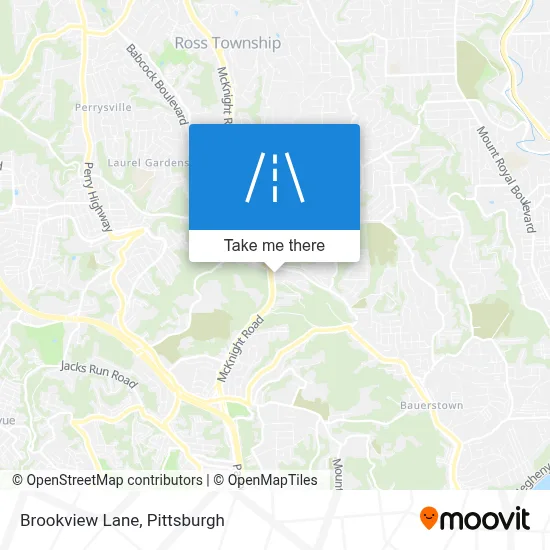 Brookview Lane map