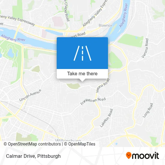 Calmar Drive map