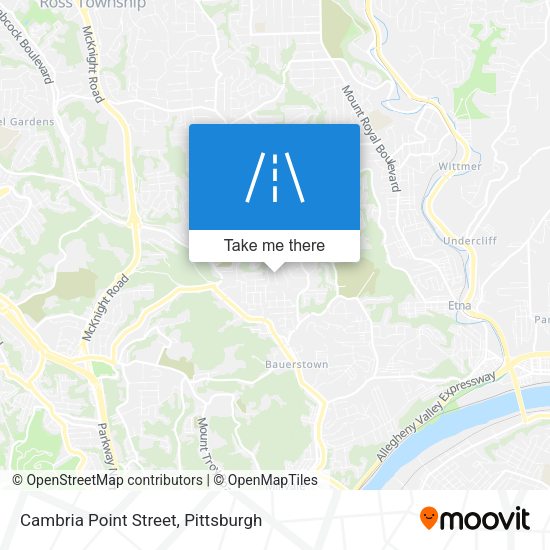 Mapa de Cambria Point Street