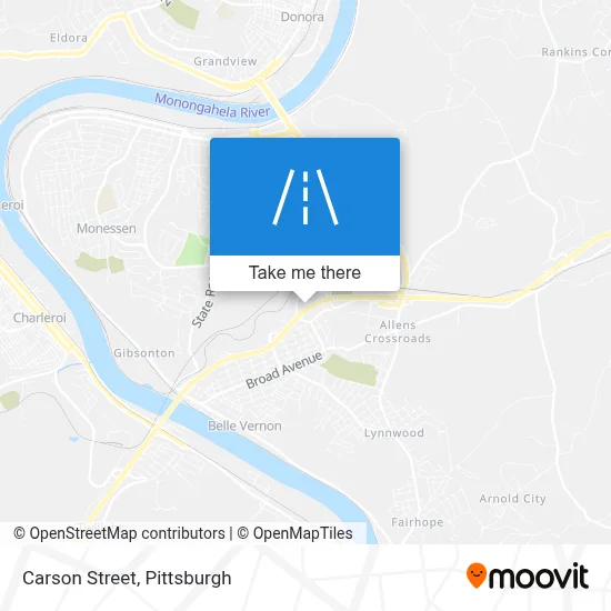 Carson Street map