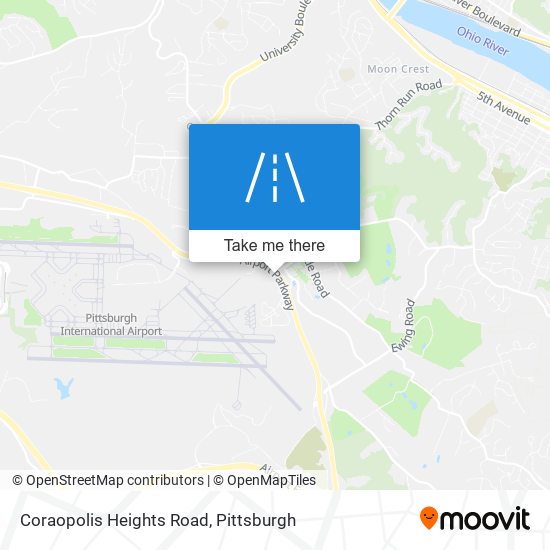 Mapa de Coraopolis Heights Road