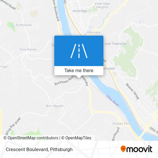 Crescent Boulevard map