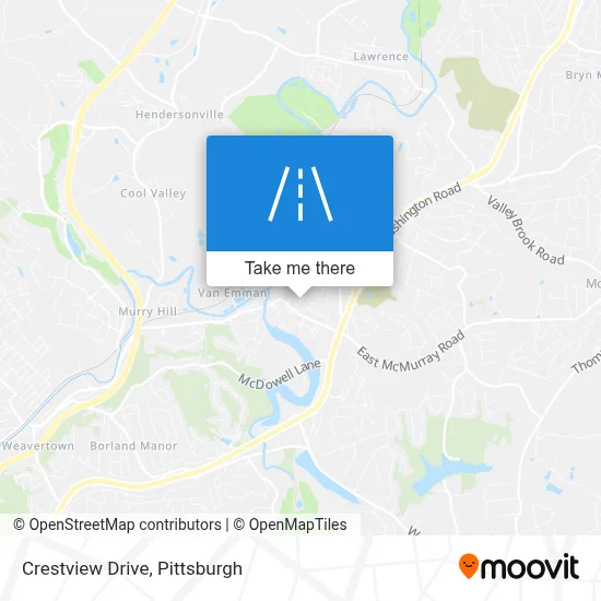 Crestview Drive map