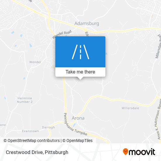 Crestwood Drive map