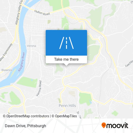 Mapa de Dawn Drive