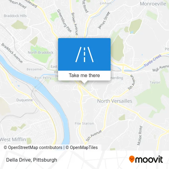 Della Drive map