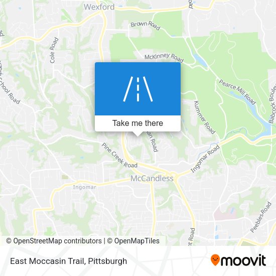 Mapa de East Moccasin Trail