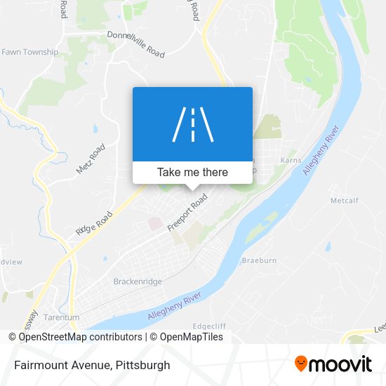 Fairmount Avenue map