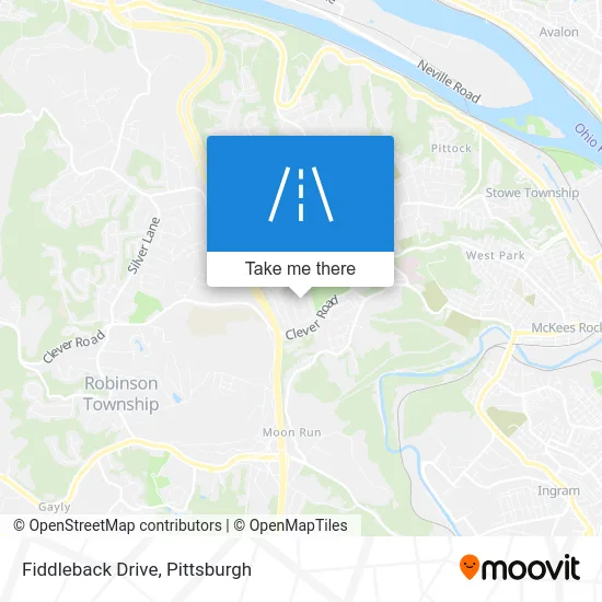 Fiddleback Drive map