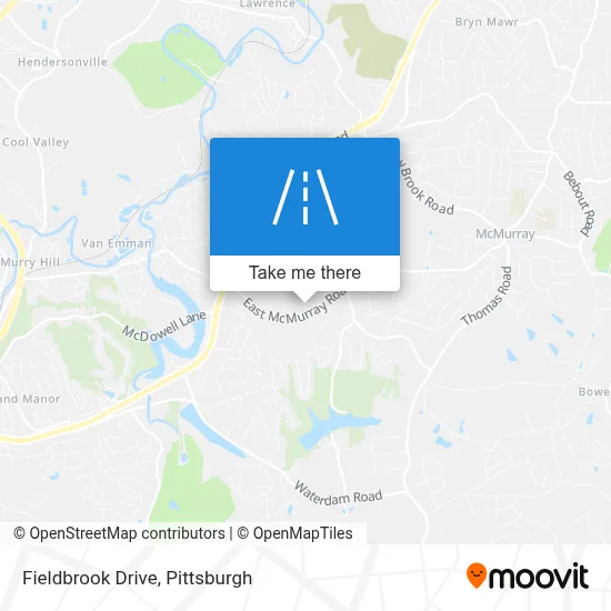 Fieldbrook Drive map
