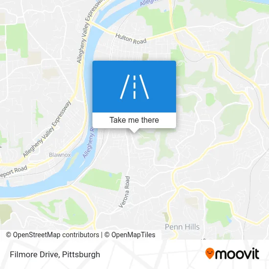 Filmore Drive map
