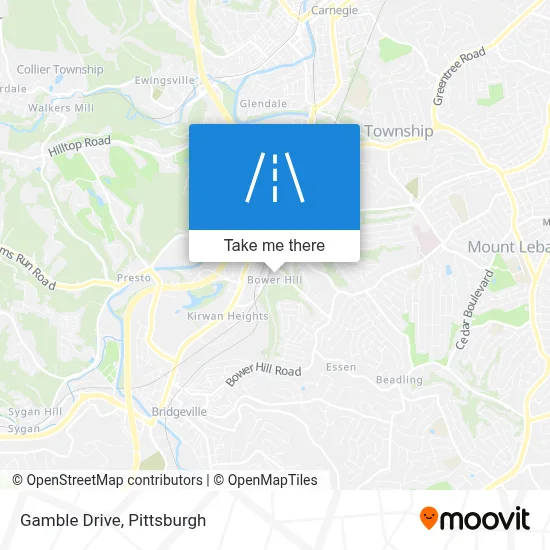 Gamble Drive map