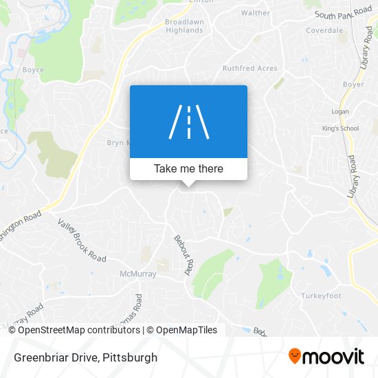 Greenbriar Drive map