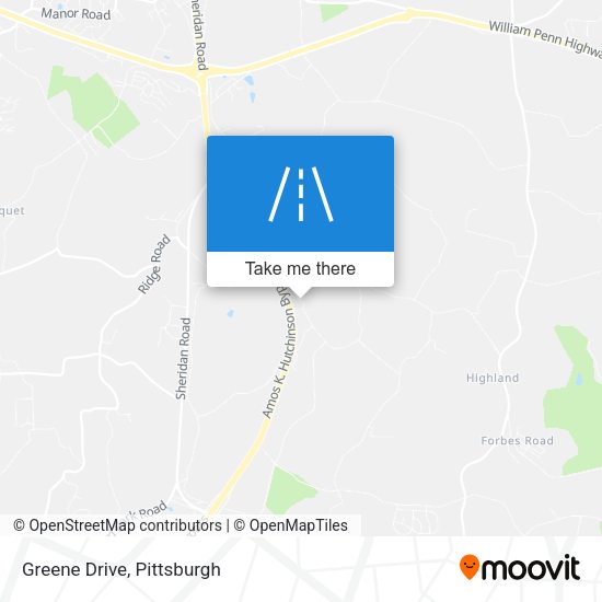 Mapa de Greene Drive