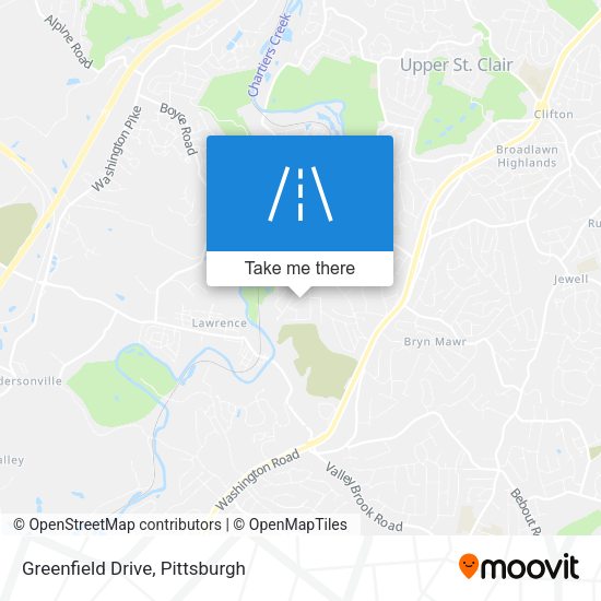 Greenfield Drive map
