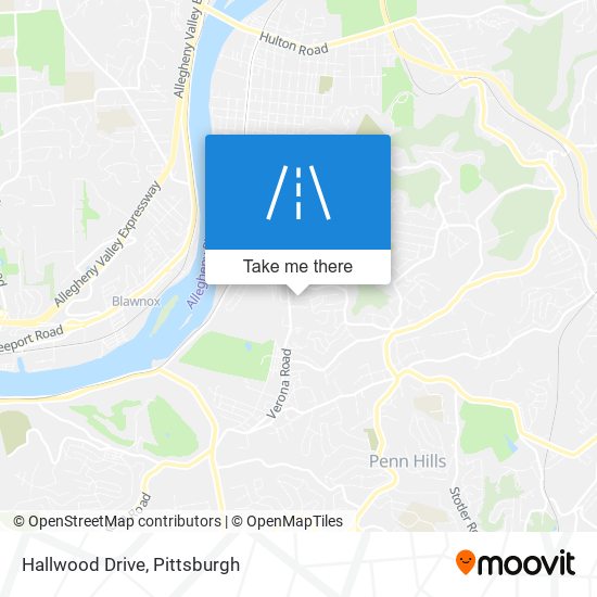 Hallwood Drive map