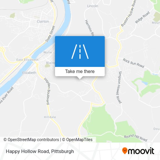 Mapa de Happy Hollow Road