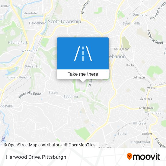 Harwood Drive map