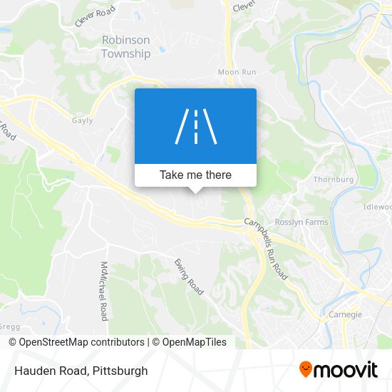 Mapa de Hauden Road
