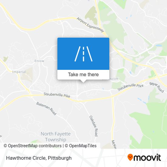 Hawthorne Circle map