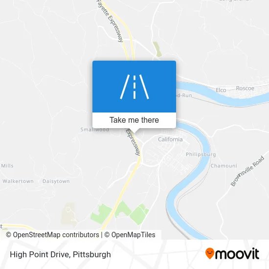 High Point Drive map