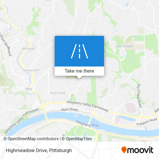 Highmeadow Drive map