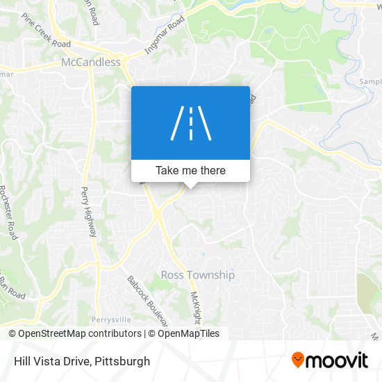 Hill Vista Drive map