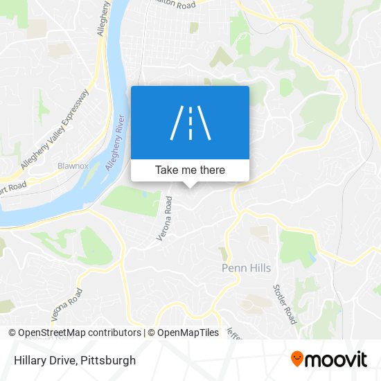 Mapa de Hillary Drive