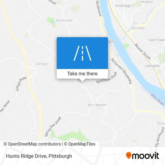 Hunts Ridge Drive map