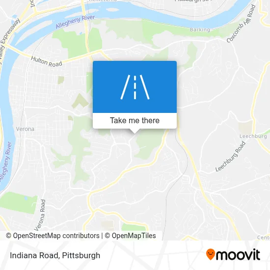 Indiana Road map