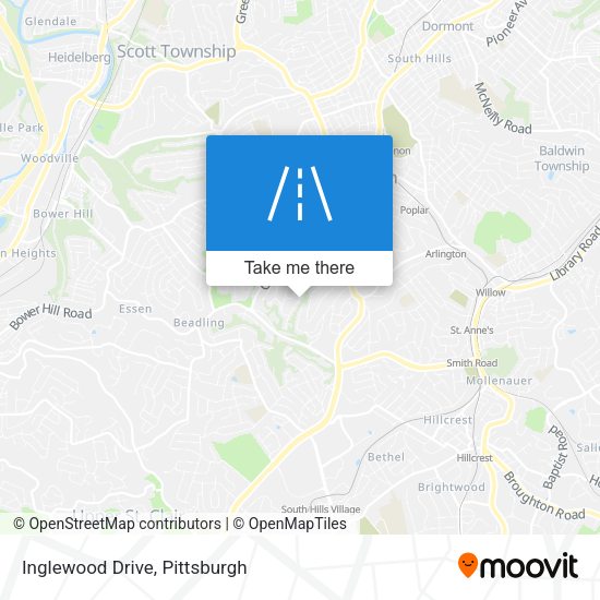 Inglewood Drive map