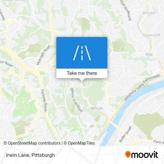 Irwin Lane map