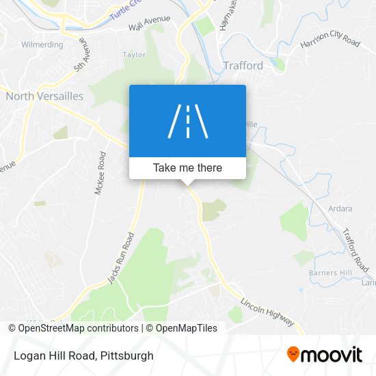 Logan Hill Road map