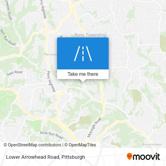 Lower Arrowhead Road map