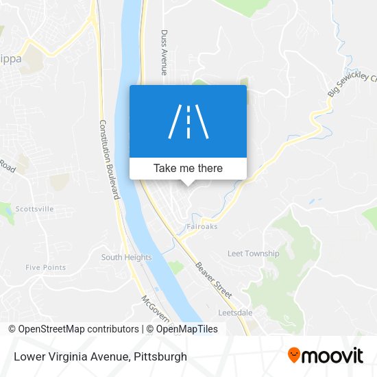 Lower Virginia Avenue map