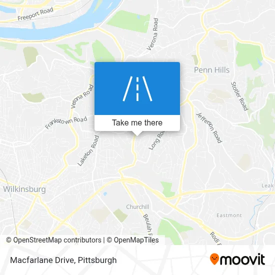 Macfarlane Drive map