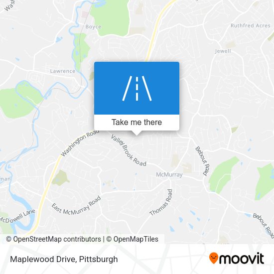 Maplewood Drive map