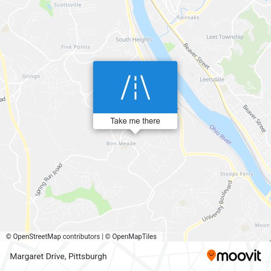 Mapa de Margaret Drive
