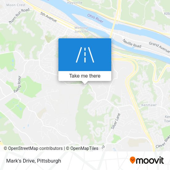 Mark's Drive map