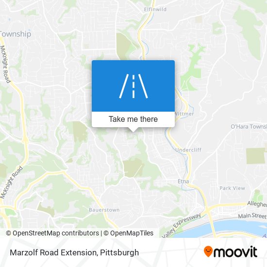 Mapa de Marzolf Road Extension