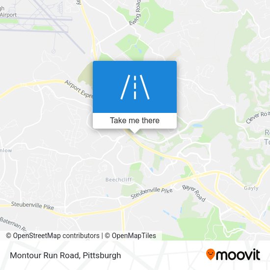 Montour Run Road map