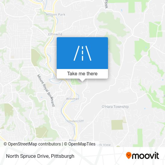 Mapa de North Spruce Drive