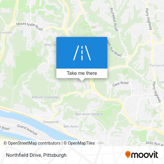 Northfield Drive map
